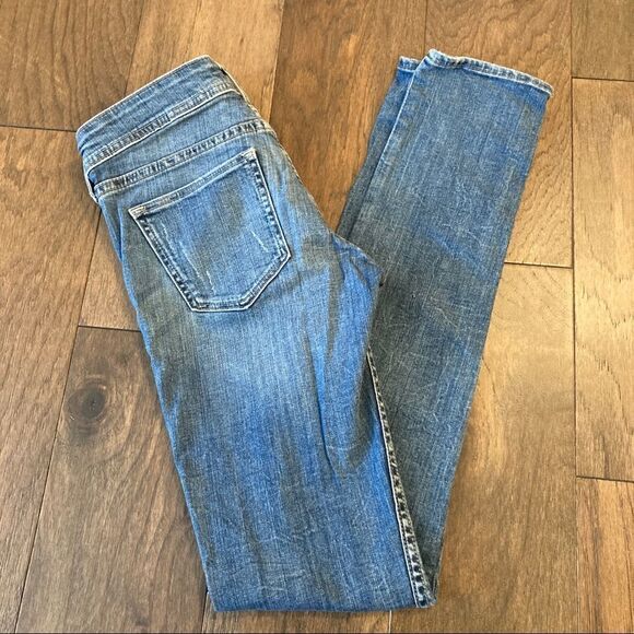 &DENIM by H&M Skinny Low Waist Distressed Jeans Sz 25 (US Sz 0) EUC - Picture 2 of 7